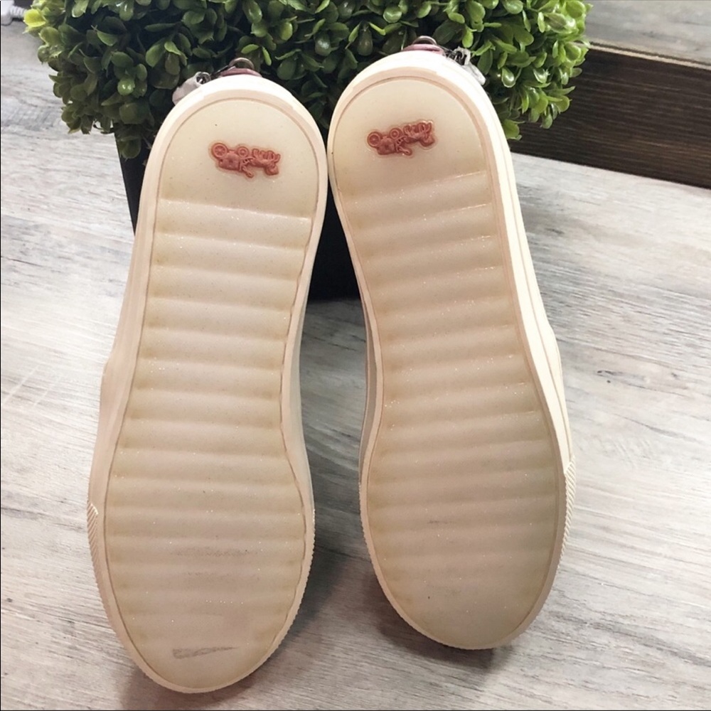 Coach Cherry Patch Silver Glitter Slipon Sneaker - image 6